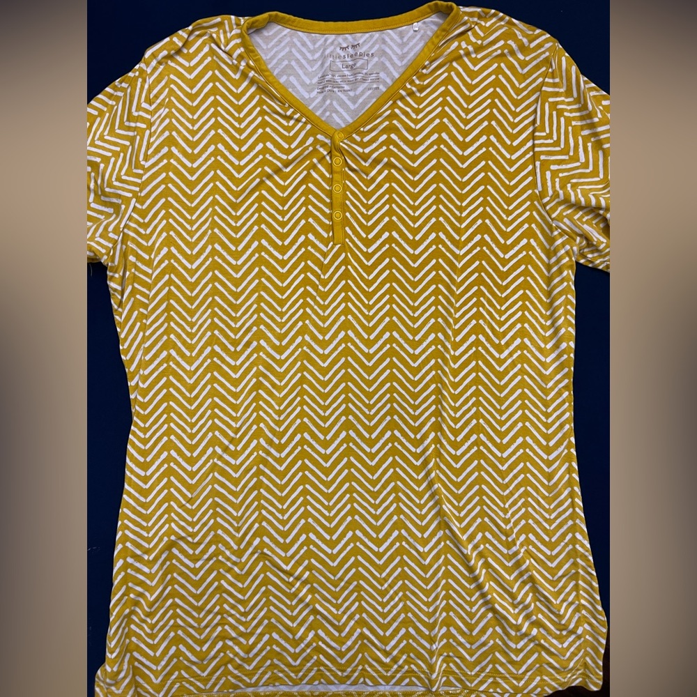 Little Sleepies Yellow Chevron